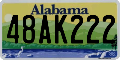 AL license plate 48AK222