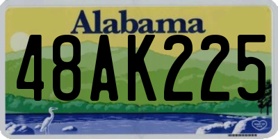 AL license plate 48AK225