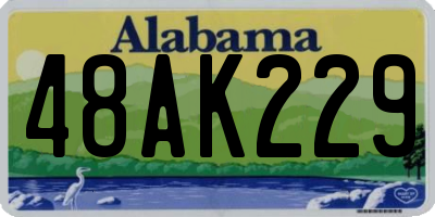 AL license plate 48AK229