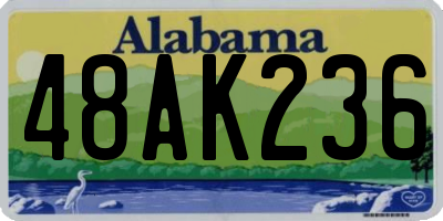 AL license plate 48AK236
