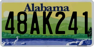 AL license plate 48AK241