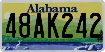 AL license plate 48AK242