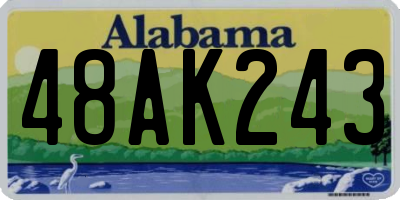 AL license plate 48AK243