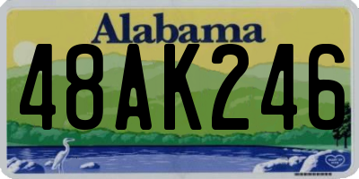 AL license plate 48AK246