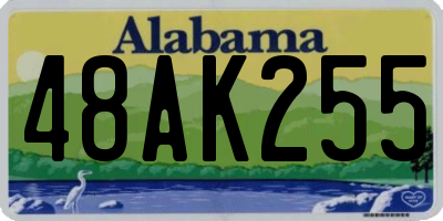AL license plate 48AK255
