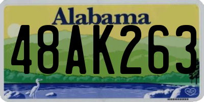 AL license plate 48AK263