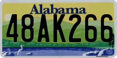 AL license plate 48AK266