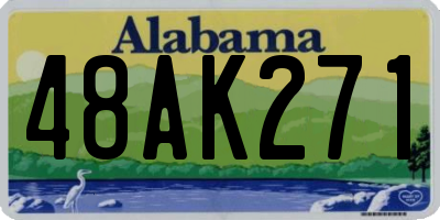 AL license plate 48AK271