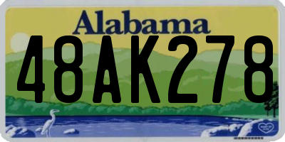 AL license plate 48AK278