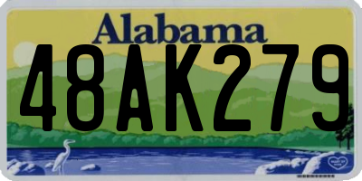 AL license plate 48AK279