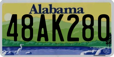 AL license plate 48AK280