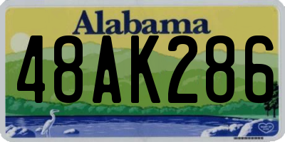 AL license plate 48AK286