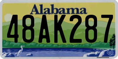 AL license plate 48AK287