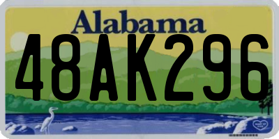 AL license plate 48AK296
