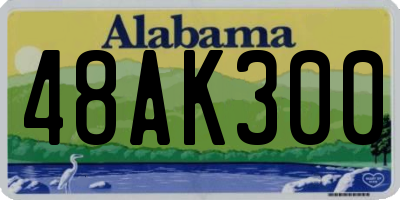 AL license plate 48AK300