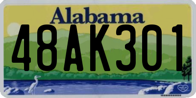AL license plate 48AK301