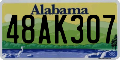 AL license plate 48AK307