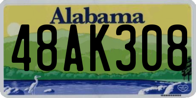 AL license plate 48AK308