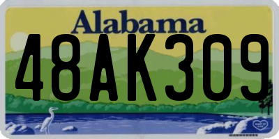 AL license plate 48AK309