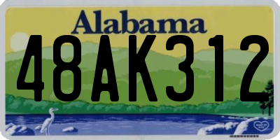 AL license plate 48AK312