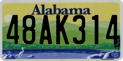 AL license plate 48AK314