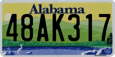 AL license plate 48AK317