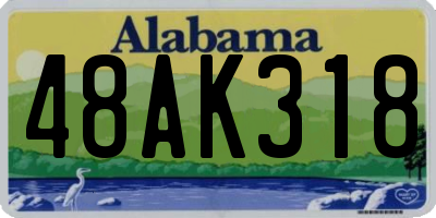 AL license plate 48AK318