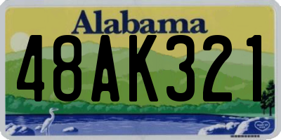 AL license plate 48AK321