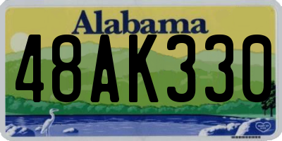 AL license plate 48AK330