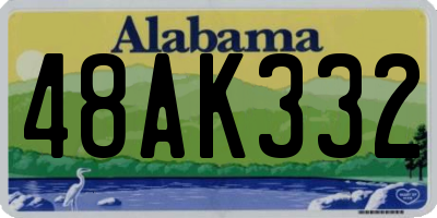 AL license plate 48AK332