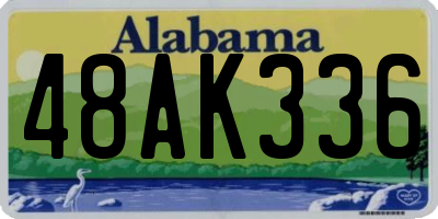 AL license plate 48AK336