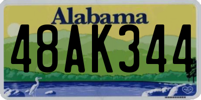 AL license plate 48AK344
