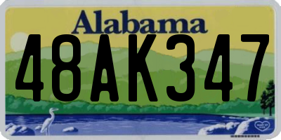 AL license plate 48AK347