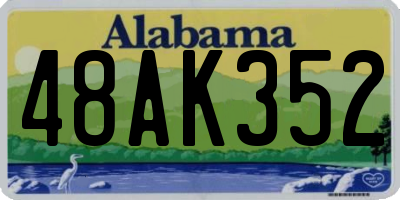 AL license plate 48AK352