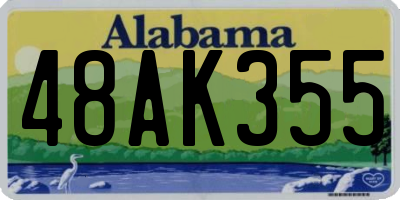 AL license plate 48AK355