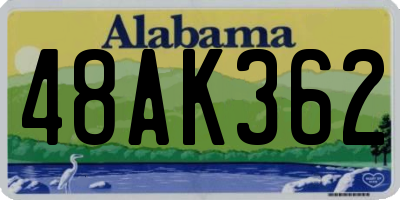 AL license plate 48AK362