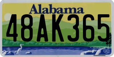 AL license plate 48AK365
