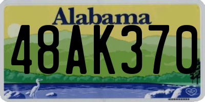 AL license plate 48AK370