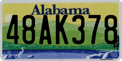 AL license plate 48AK378
