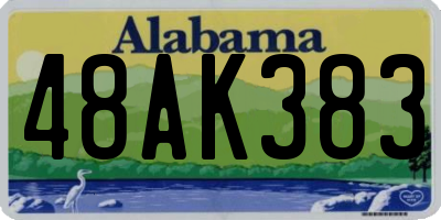AL license plate 48AK383