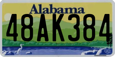 AL license plate 48AK384