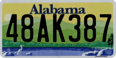 AL license plate 48AK387