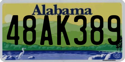 AL license plate 48AK389