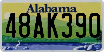 AL license plate 48AK390