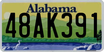 AL license plate 48AK391