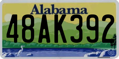 AL license plate 48AK392