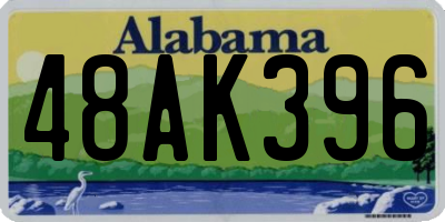 AL license plate 48AK396