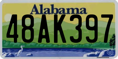 AL license plate 48AK397