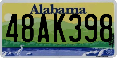 AL license plate 48AK398