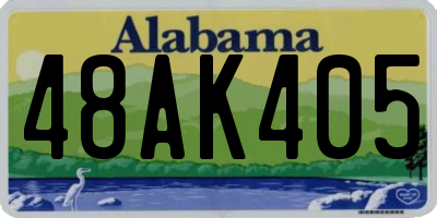 AL license plate 48AK405